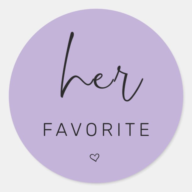 Sticker Rond Purple Son Mariage préféré (Devant)