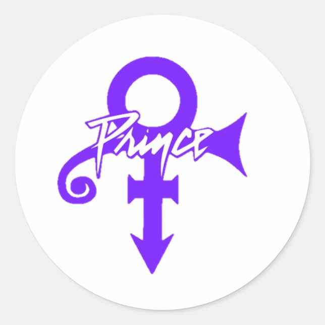 Sticker Rond purplerain, prince, princerogersnelson, paisleypar (Devant)