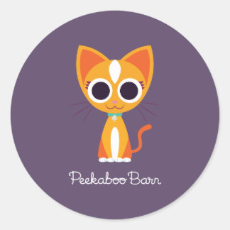 Sticker Rond Purrl le chat