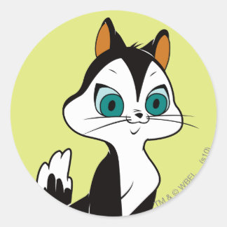 Sticker Rond Pussyfoot Jouons