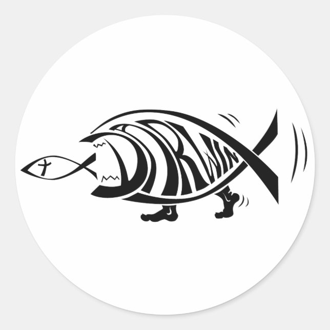 Sticker Rond Putting the Win in Darwin (par sethness@deviantart (Devant)