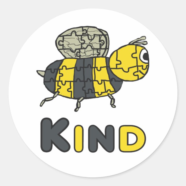 Sticker Rond Puzzle (Devant)