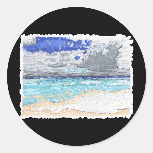 Sticker Rond Puzzle (Devant)
