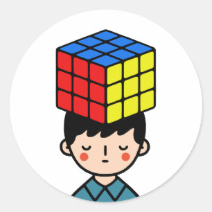 Sticker Rond Puzzler