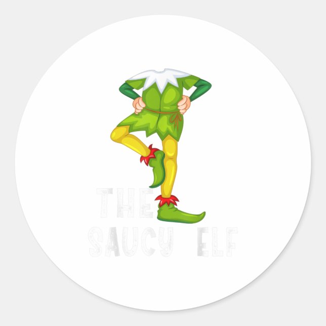 Sticker Rond Pyjama L'Elfe Soucoupe (Devant)