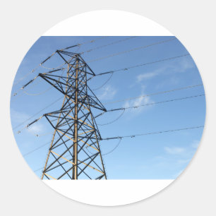 Sticker Rond Pylône électrique