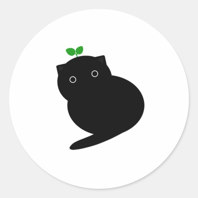 Sticker Rond Q Cat (Devant)