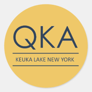 Sticker Rond QKA Keuka Lake New York