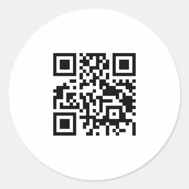 Sticker Rond qr code (Devant)