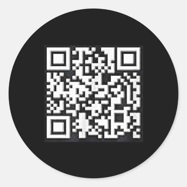 Sticker Rond Qr Trump Président Trump Dance Code Funny Uni (Devant)