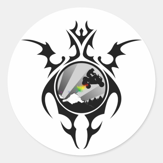 Sticker Rond quads (Devant)