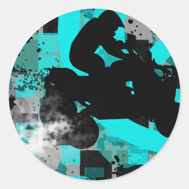 Sticker Rond quads. (Devant)