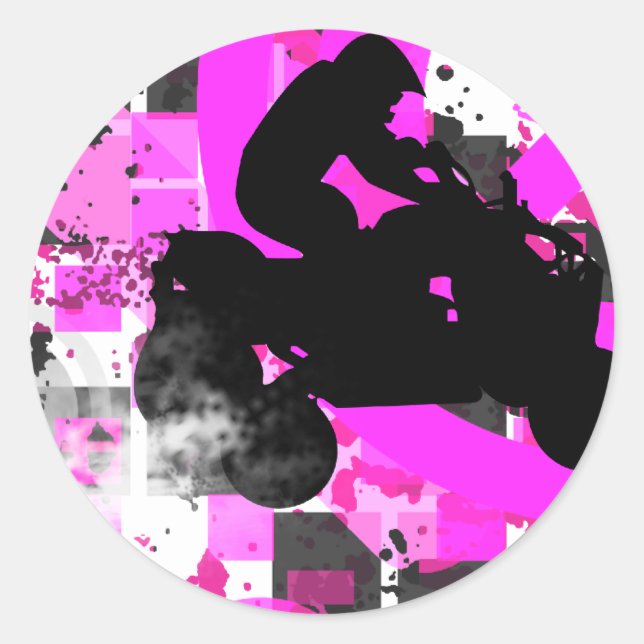 Sticker Rond quads. (Devant)