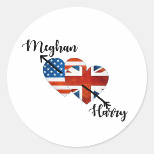Sticker Rond Quand Harry a rencontré Meghan