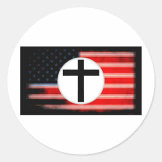 Sticker Rond quand le fascisme arrive en Amérique