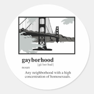 STICKER ROND QUARTIERGAY
