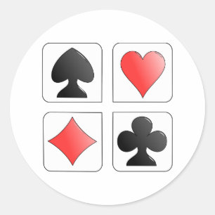 Sticker Rond Quatre couleurs