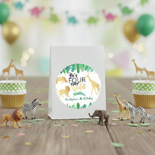 Sticker Rond Quatre Ever Wild Boys 4e Anniversaire