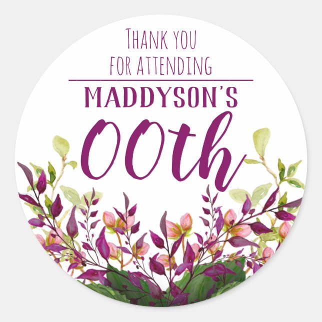 Sticker Rond Quatre-vingt-dixième quatre-vingt-onzième (Devant)