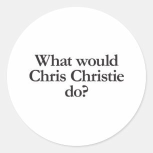 Sticker Rond que ferait chris christie