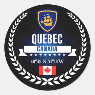 Sticker Rond Québec