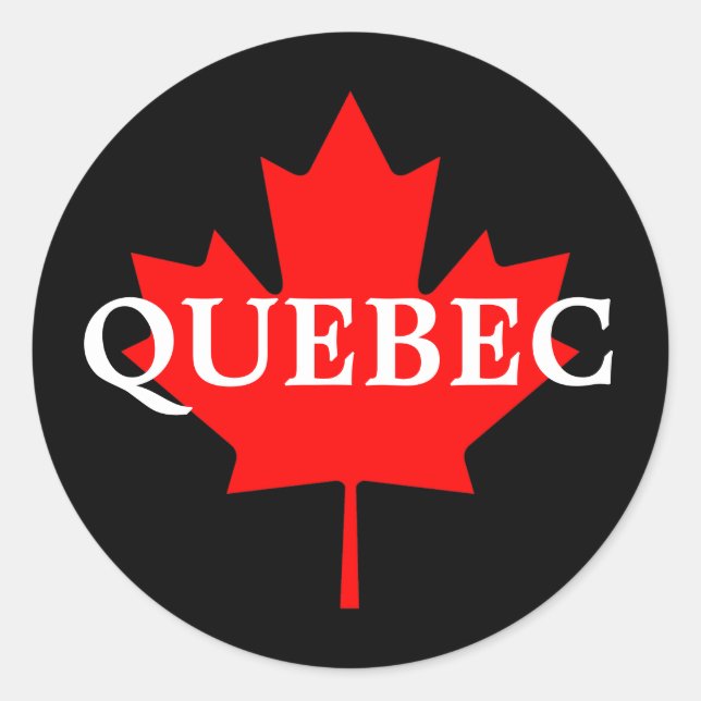 STICKER ROND QUÉBEC (Devant)