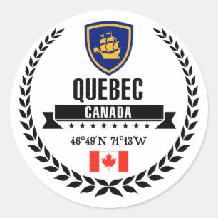 Sticker Rond Québec