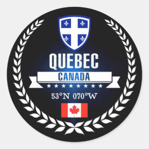 Sticker Rond Québec