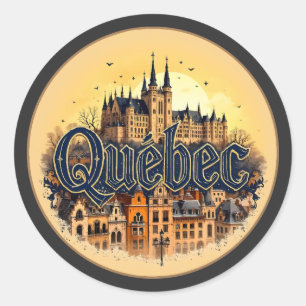 Sticker Rond Québec Canada