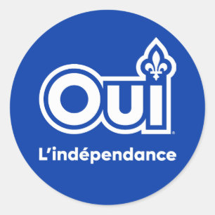 Sticker Rond Québec OUI