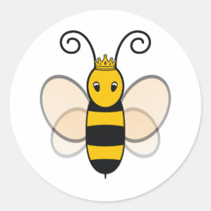 Sticker Rond Queen Bee