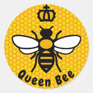 Sticker Rond Queen Bee
