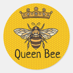 Sticker Rond Queen Bee