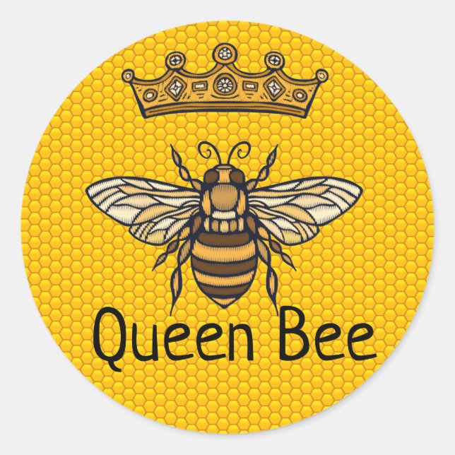 Sticker Rond Queen Bee (Devant)