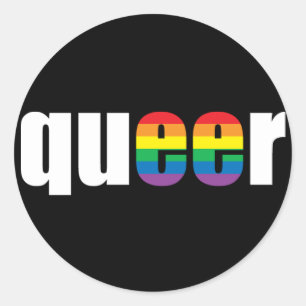 Sticker Rond Queer Pride