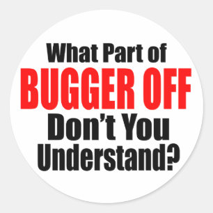 Sticker Rond Quelle partie du bugger désactivé