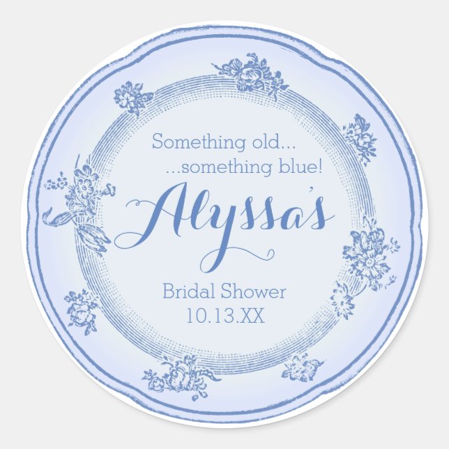 Sticker Rond Quelque chose vieux plat (Devant)