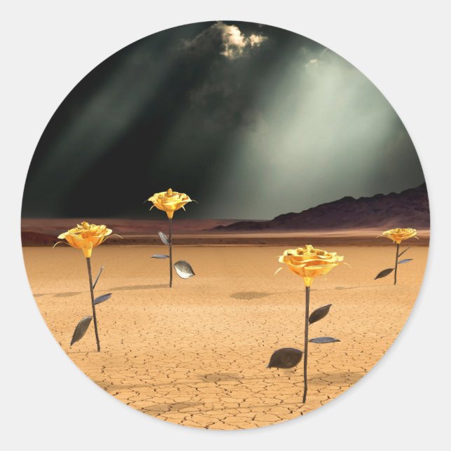 Sticker Rond Quelque part n° 3 (Devant)