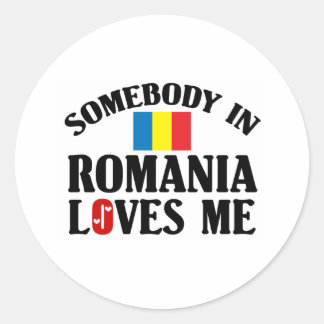 Sticker Rond Quelqu'Un En Roumanie