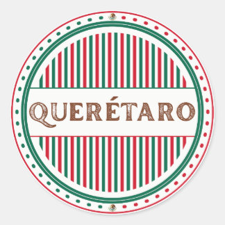 Sticker Rond Queretaro City Pride Emblem – Mexican Identity
