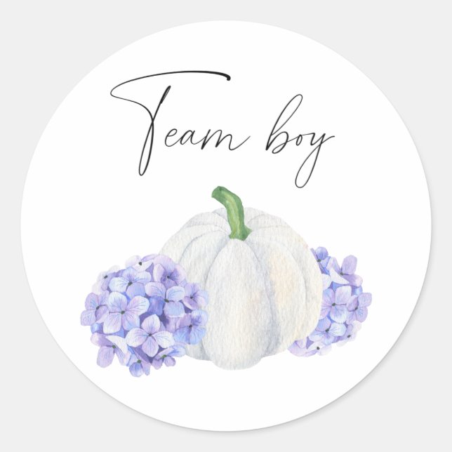 Sticker Rond Qu'est-ce que le bébé sera un garçon d'équipe citr (Devant)
