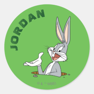 Sticker Rond QU'EST-CE QU'IL Y A DOC?™ BUGS BUNNY™ Terrier de L