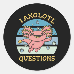 Sticker Rond Questions axolotales