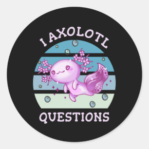 Sticker Rond Questions axolotales