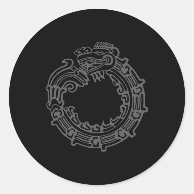 Sticker Rond Quetzalcoatl (Devant)