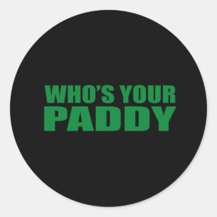 STICKER ROND QUI EST VOTRE PADDY ?