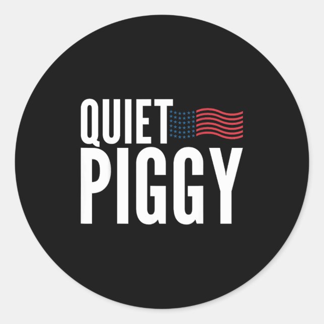Sticker Rond Quiet Ggy Funny Quiet Ggy  (Devant)