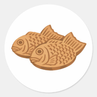 Sticker Rond Quiet Icons – Japanese Taiyaki