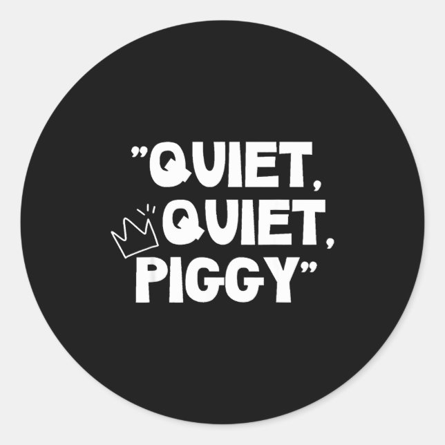 Sticker Rond Quiet Quiet Ggy Shirt  (Devant)