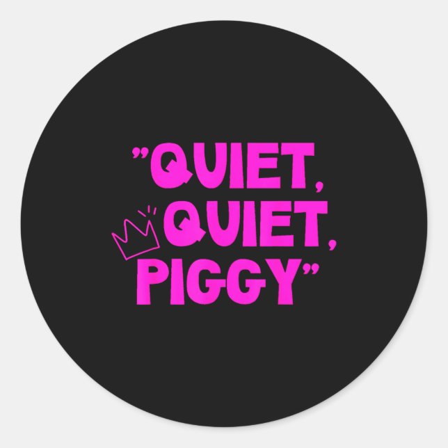Sticker Rond Quiet Quiet Ggy Shirt  (Devant)